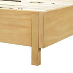 ModernLuxe Letto a piattaforma Queen/King Size con testiera a doghe verticali Letto rustico moderno, nessuna base a molle necessaria