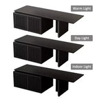JVNOXK Mobile TV Allungabile da 60,6-84,3'' per TV Fino a 55 Pollici, Porta TV Moderno, Centro di Intrattenimento con Contenitore, per Soggiorno, Camera da Letto, Noce