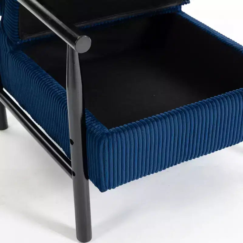 GDFStudio Joule Poltrona Accento Moderna imbottita Mid-Century con Seduta Contenitore e Cuscino