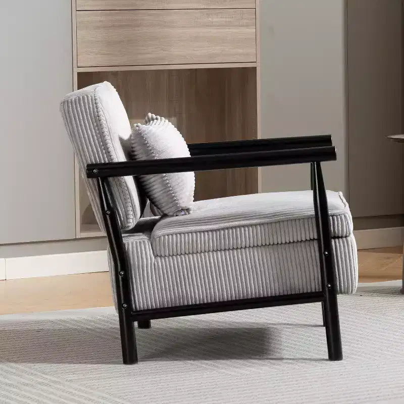 GDFStudio Joule Poltrona Accento Moderna imbottita Mid-Century con Seduta Contenitore e Cuscino