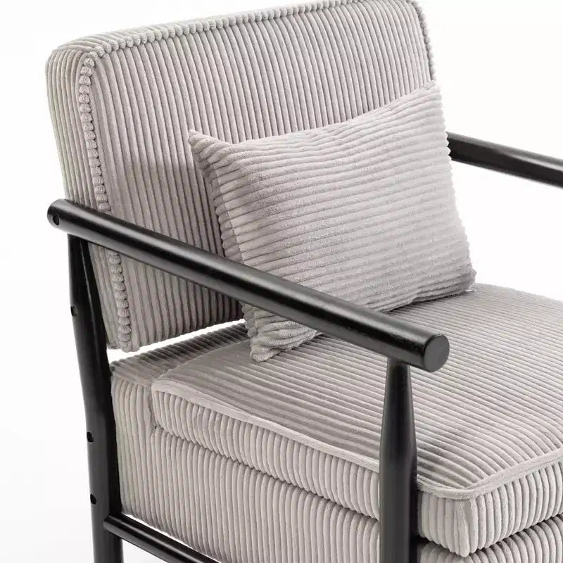 GDFStudio Joule Poltrona Accento Moderna imbottita Mid-Century con Seduta Contenitore e Cuscino