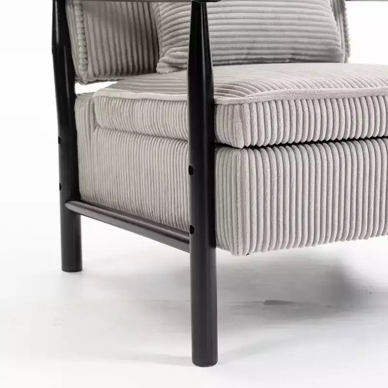 GDFStudio Joule Poltrona Accento Moderna imbottita Mid-Century con Seduta Contenitore e Cuscino