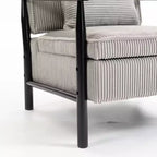 GDFStudio Joule Poltrona Accento Moderna imbottita Mid-Century con Seduta Contenitore e Cuscino