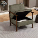 GDFStudio Joule Poltrona Accento Moderna imbottita Mid-Century con Seduta Contenitore e Cuscino