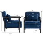 GDFStudio Joule Poltrona Accento Moderna imbottita Mid-Century con Seduta Contenitore e Cuscino