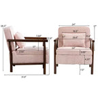 GDFStudio Joule Poltrona Accento Moderna imbottita Mid-Century con Seduta Contenitore e Cuscino
