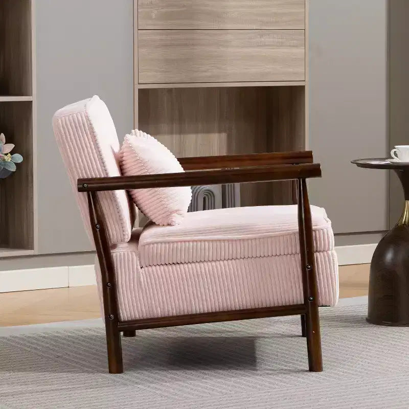 GDFStudio Joule Poltrona Accento Moderna imbottita Mid-Century con Seduta Contenitore e Cuscino