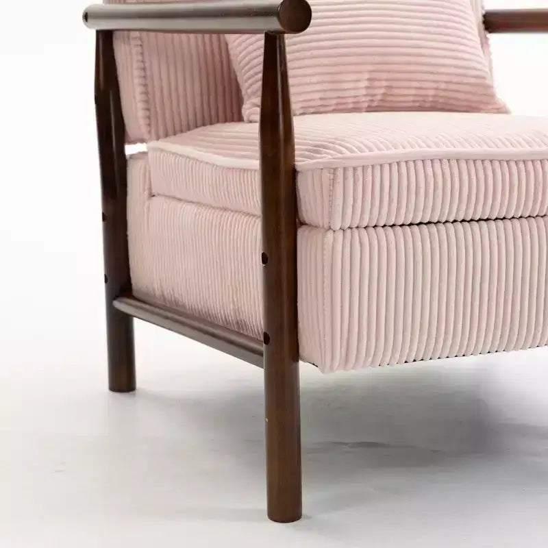 GDFStudio Joule Poltrona Accento Moderna imbottita Mid-Century con Seduta Contenitore e Cuscino