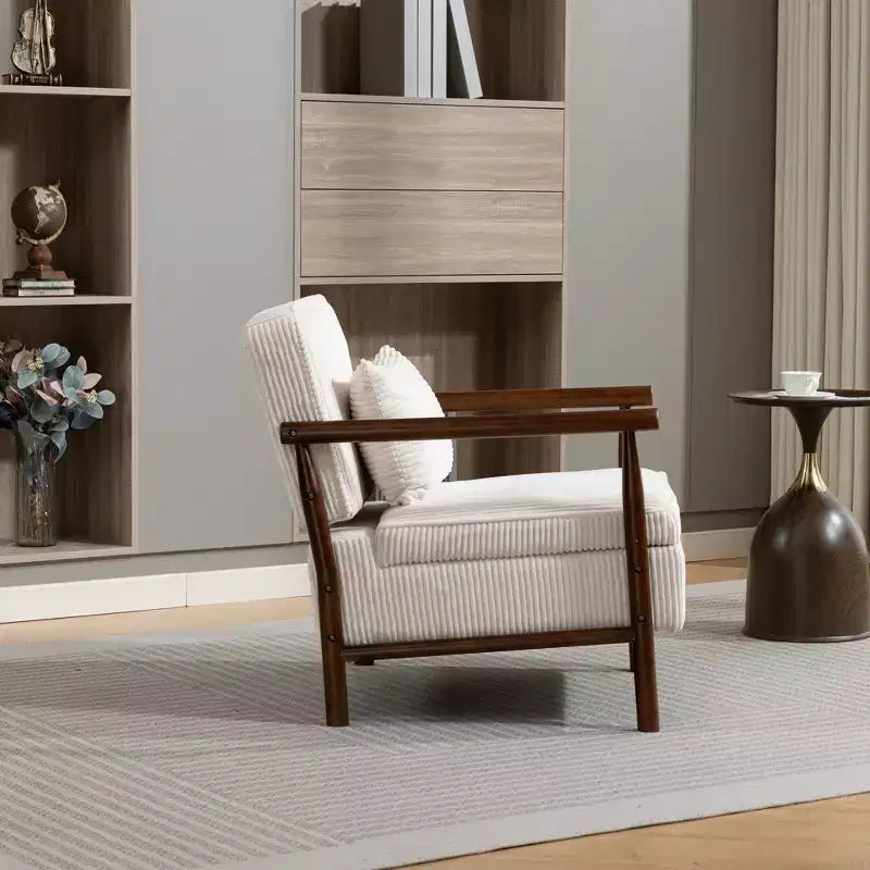 GDFStudio Joule Poltrona Accento Moderna imbottita Mid-Century con Seduta Contenitore e Cuscino