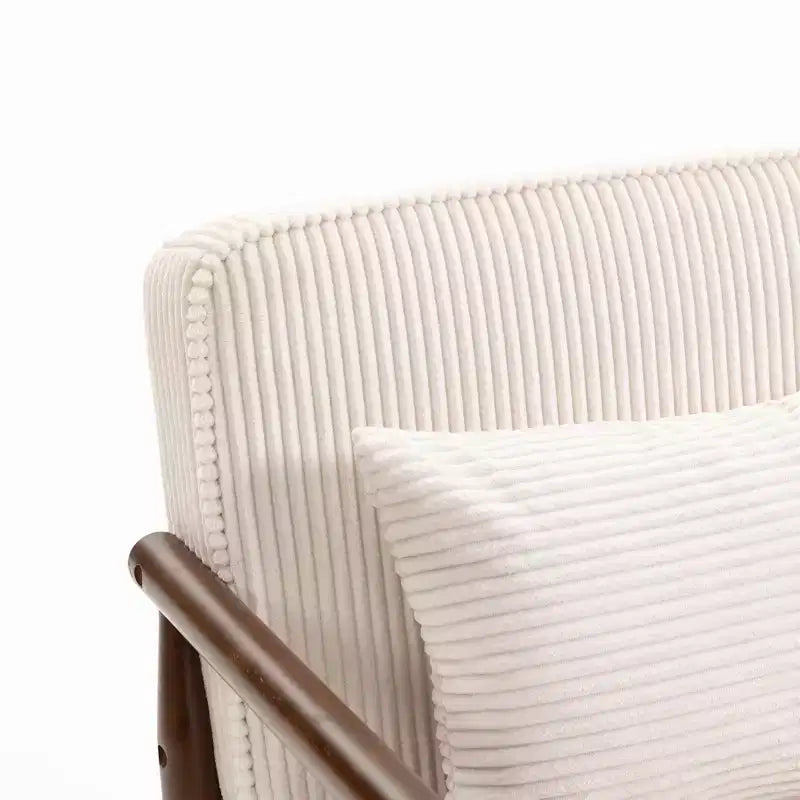GDFStudio Joule Poltrona Accento Moderna imbottita Mid-Century con Seduta Contenitore e Cuscino