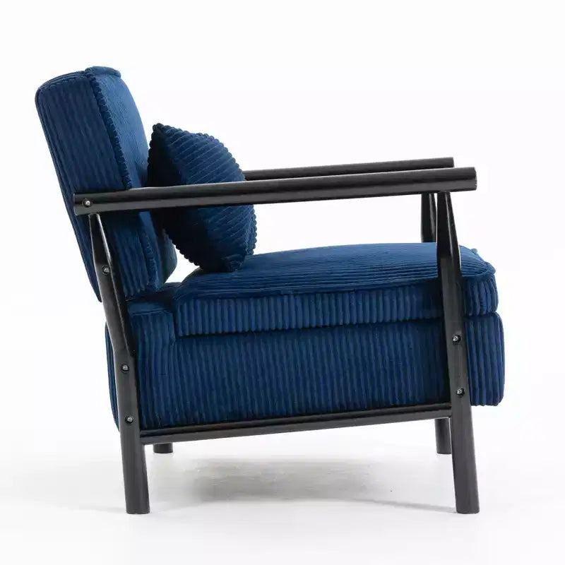 GDFStudio Joule Poltrona Accento Moderna imbottita Mid-Century con Seduta Contenitore e Cuscino
