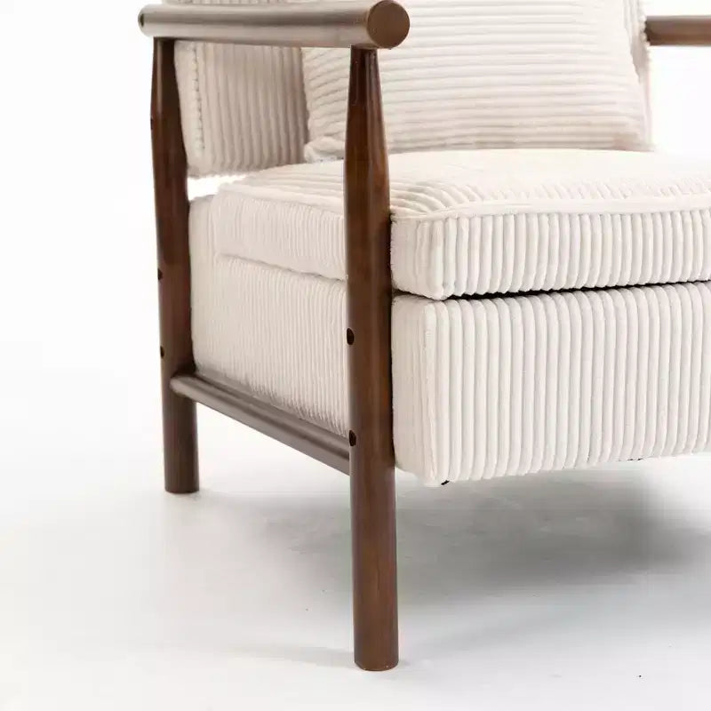 GDFStudio Joule Poltrona Accento Moderna imbottita Mid-Century con Seduta Contenitore e Cuscino