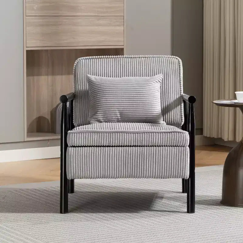 GDFStudio Joule Poltrona Accento Moderna imbottita Mid-Century con Seduta Contenitore e Cuscino
