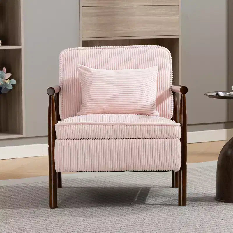 GDFStudio Joule Poltrona Accento Moderna imbottita Mid-Century con Seduta Contenitore e Cuscino