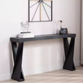 GDFStudio Bryce Modern 58.3 Wood Console Table with Crossed Legs