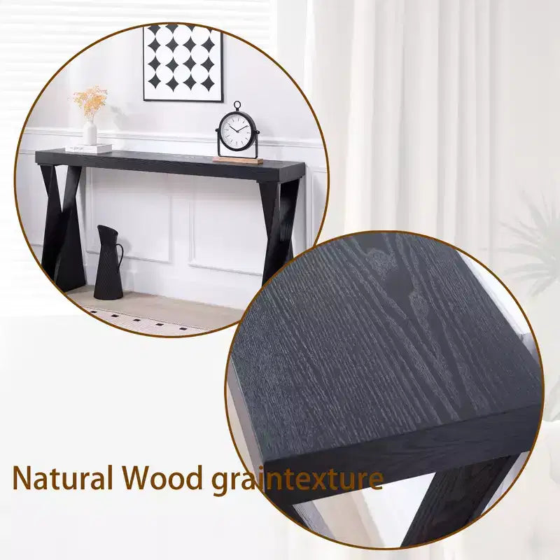 Consolle in legno GDFStudio Bryce Modern da 58,3 con gambe incrociate