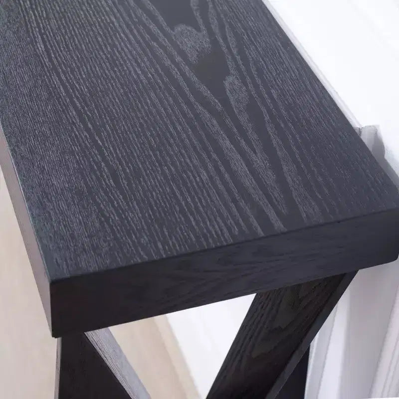 Consolle in legno GDFStudio Bryce Modern da 58,3 con gambe incrociate