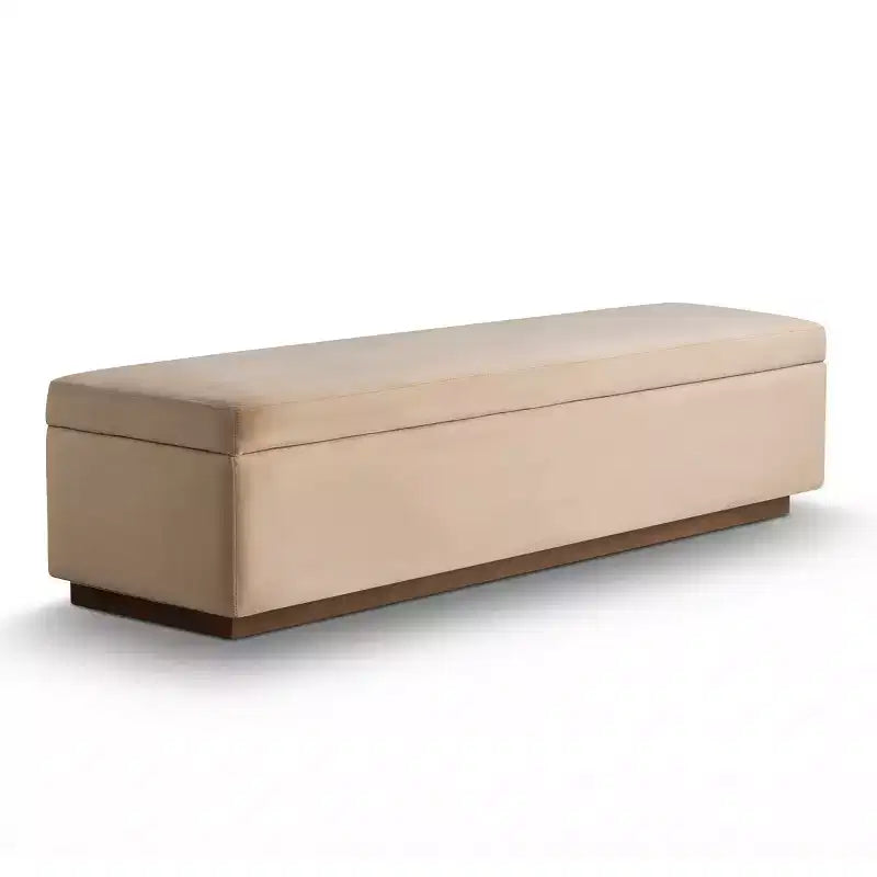 60 Moderno Velluto Panche Contenitore Imbottite, Elegante Seduta da Salotto con Contenitore Nascosto, Panchina da Fondo Letto e Ingresso-Panipeachy