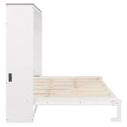 Letto a scomparsa Queen Size, Letto a muro pieghevole con prese di corrente e porte USB per camera da letto, piccoli appartamenti, salvaspazio - ModernLuxe