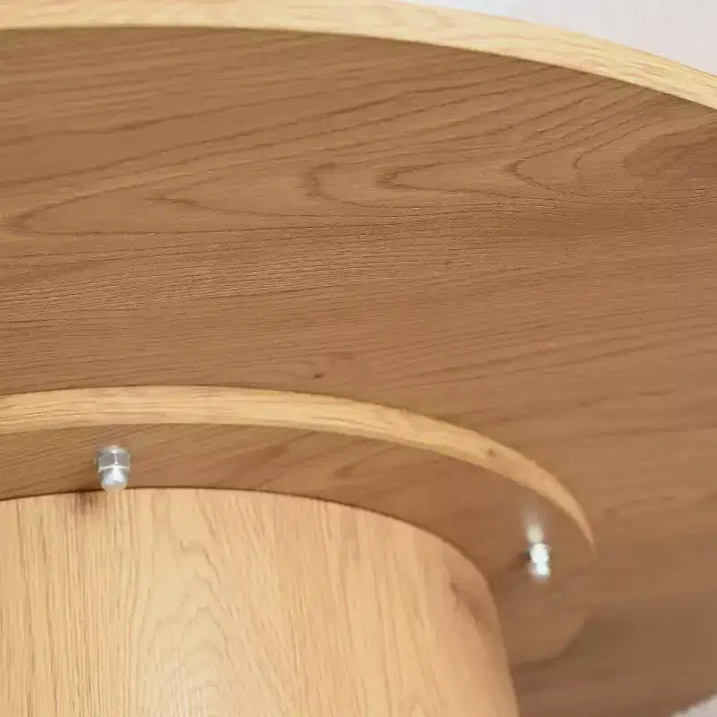Set da pranzo rotondo a 5 pezzi per 4 persone, tavolo da pranzo con piedistallo e sedie in legno massello con schienale intrecciato, mobili moderni per cucina e sala da pranzo-Panipeachy