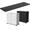 2 pc Metal Shelf for 75 Gallon Storage Box, 33.7 W * 10 D * 0.4 H Per Shelf,Easy Assembly,Black