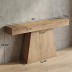 JVNOXK Tavolino Elegante e Minimalista con Base Geometrica per Soggiorno Ingresso