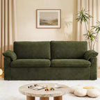 Dyonery 70 Loveseat Divano a due posti in velluto a coste, divano a due posti moderno, divano sfoderabile con seduta profonda, 2 ampi cuscini bracciolo e schienale morbido