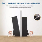 Armadio con ante scanalate, armadio in legno da 180 cm con 2 ante, 2 cassetti, ripiano regolabile e bastone appendiabiti, mobile contenitore per vestiti