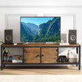 Wooden TV Stand for 65 Inch TV Entertainment Center, Storage Space Fits Up to 75 Inch TVs