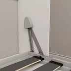 GDFStudio Winslow Letto a scomparsa moderno in legno con scrivania integrata e gambe automatiche