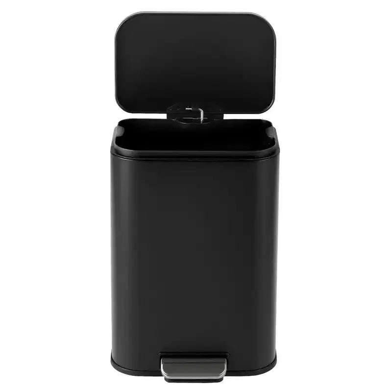 Pattumiera in Acciaio Inox - Anti-Impronta, Coperchio a Chiusura Ammortizzata, Secchio Interno Rimovibile, Contenitore a Pedale Salvaspazio - per Cucina, Ufficio, Bagno