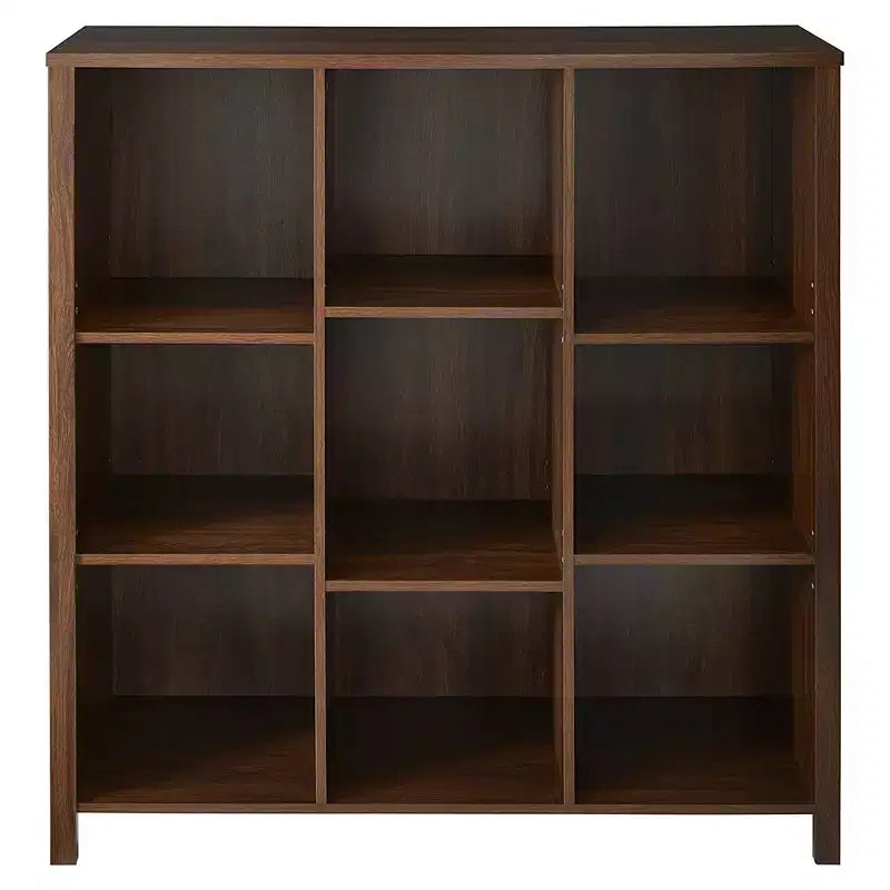 ClosetMaid Mensola Regolabile a 9 Cubi in Legno, Scaffale per Cameretta, Libreria per Organizzazione Casa, Castagno Scuro