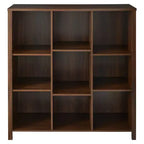 ClosetMaid Mensola Regolabile a 9 Cubi in Legno, Scaffale per Cameretta, Libreria per Organizzazione Casa, Castagno Scuro