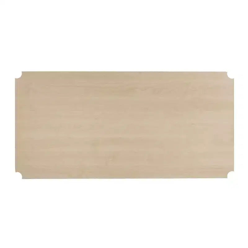 Design Ideas MeshWorks Scaffale in metallo multiuso con ripiani in legno per garage e cucina, 35,4 x 17,7 x 63, bianco