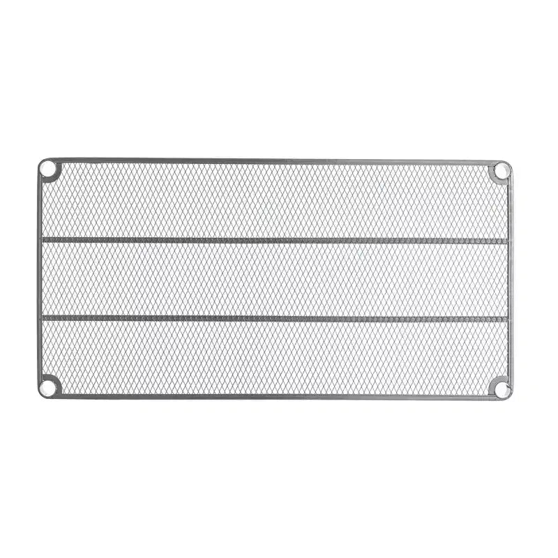 Design Ideas MeshWorks Scaffale in metallo multiuso con ripiani in legno per garage e cucina, 35,4 x 17,7 x 63, bianco