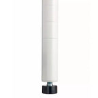Design Ideas MeshWorks Scaffale in metallo multiuso con ripiani in legno per garage e cucina, 35,4 x 17,7 x 63, bianco