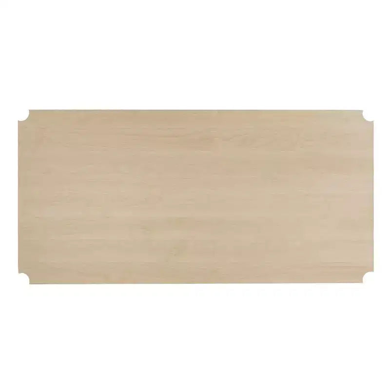 Design Ideas MeshWorks Scaffale in metallo multiuso con ripiani in legno per garage e cucina, 35,4 x 17,7 x 63, bianco