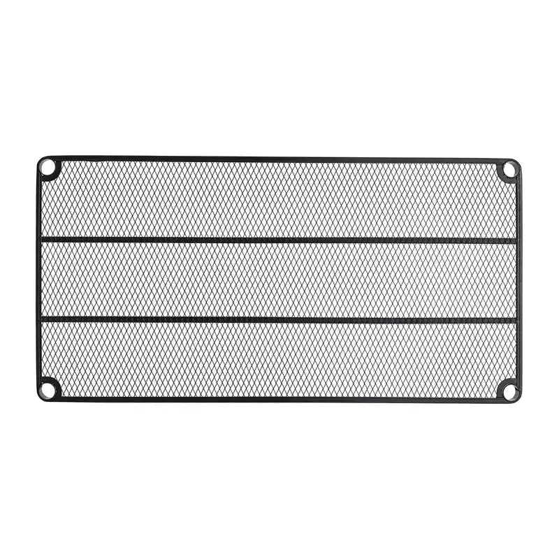 Design Ideas MeshWorks Scaffale in metallo multiuso con ripiani in legno per garage e cucina, 35,4 x 17,7 x 63, bianco