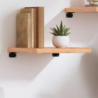 vidaXL Scaffale a muro Marrone chiaro Legno massello di rovere Intarsi decorativi medi