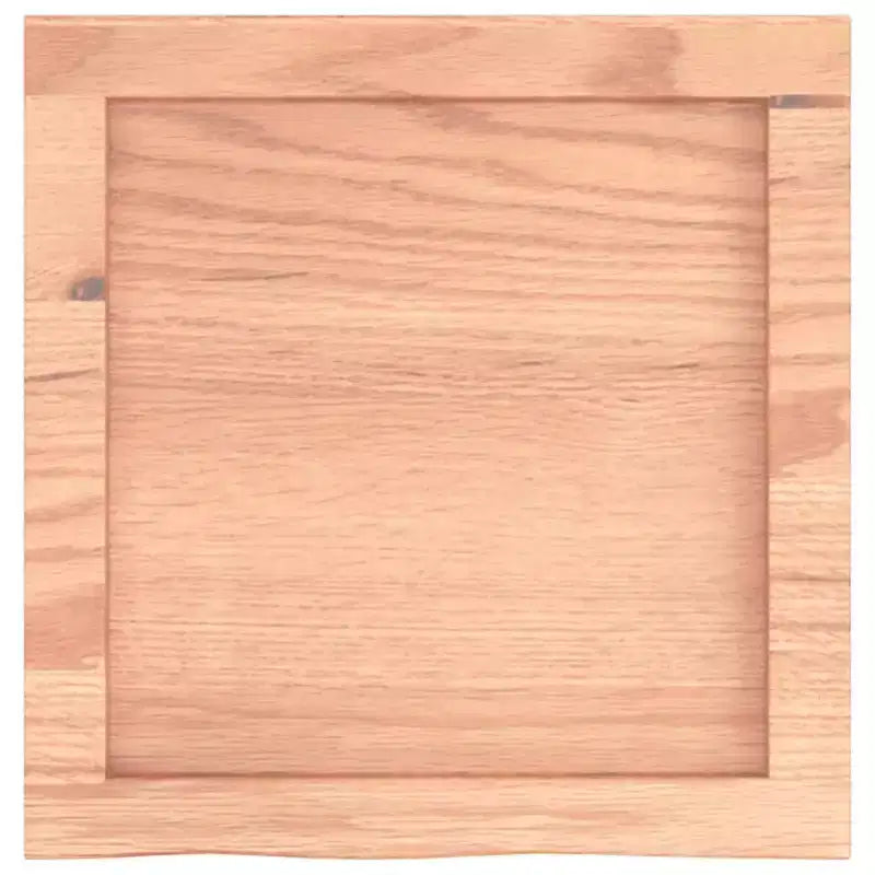 vidaXL Scaffale a muro Marrone chiaro Legno massello di rovere Intarsi decorativi medi