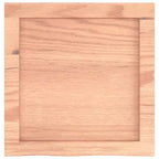vidaXL Scaffale a muro Marrone chiaro Legno massello di rovere Intarsi decorativi medi
