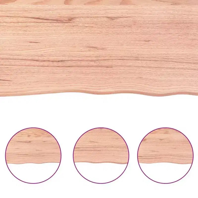 vidaXL Scaffale a muro Marrone chiaro Legno massello di rovere Intarsi decorativi medi