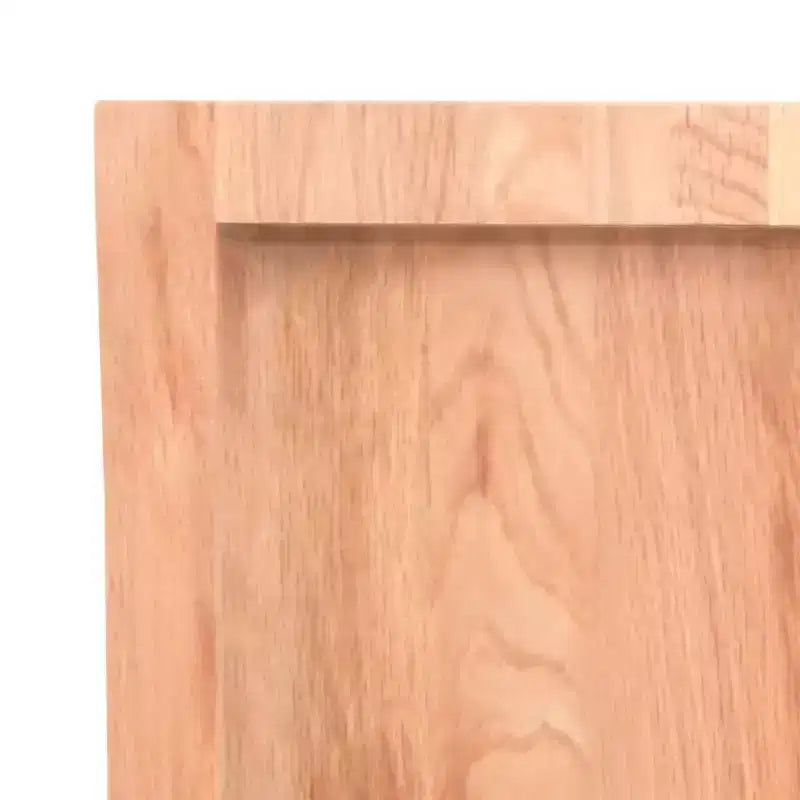 vidaXL Scaffale a muro Marrone chiaro Legno massello di rovere Intarsi decorativi medi