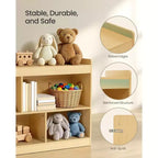 SONGMICS Scaffale Porta Giocattoli per Bambini, Scaffale Montessori con 5 Scomparti Aperti, per Stanza dei Bambini, Sala Giochi, 30 x 112,2 x 65 cm