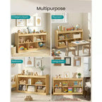 SONGMICS Scaffale Porta Giocattoli per Bambini, Scaffale Montessori con 5 Scomparti Aperti, per Stanza dei Bambini, Sala Giochi, 30 x 112,2 x 65 cm