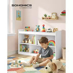 SONGMICS Scaffale Porta Giocattoli per Bambini, Scaffale Montessori con 5 Scomparti Aperti, per Stanza dei Bambini, Sala Giochi, 30 x 112,2 x 65 cm
