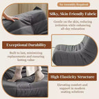 Poltrona a sacco gigante Divano pigro da terra, Divano Fireside in memory foam per adulti, Poltrona a sacco grande senza braccioli in ecopelle per soggiorno, camera da letto, dormitorio, ufficio