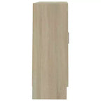 vidaXL Vetrina in legno ingegnerizzato rovere Sonoma, vetro Media