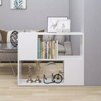vidaXL Mobile TV Bianco Legno Multistrato 80x24x63 cm Mobile Porta TV