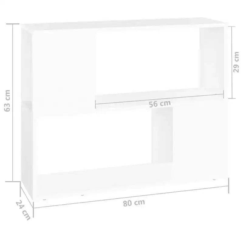 vidaXL Mobile TV Bianco Legno Multistrato 80x24x63 cm Mobile Porta TV